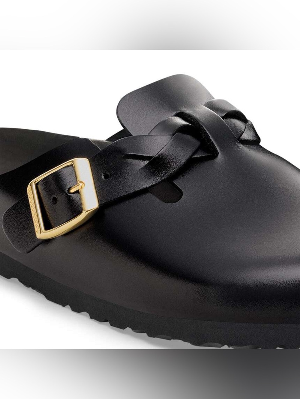 BIRKENSTOCK BOSTON BRAIDED CLOGS IN BLACK 38 7 - Picture 5 of 11